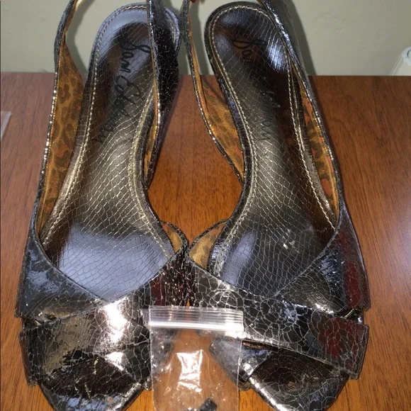 Sam Edelman metallic kitten heel slingback - Picture 6 of 6